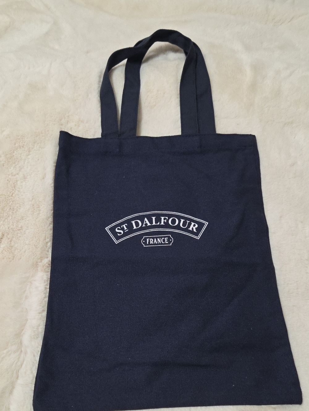 St Dalfour France Navy Canvas Bag